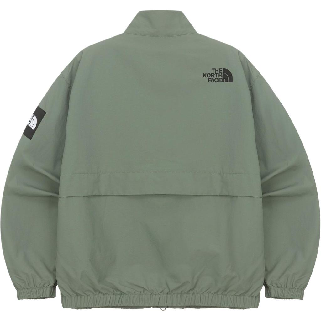 The North Face Logo Embroidered Stand Collar Zip Long Sleeve Loose Jacket Men Jackets Olive-Green NJ3BQ54K