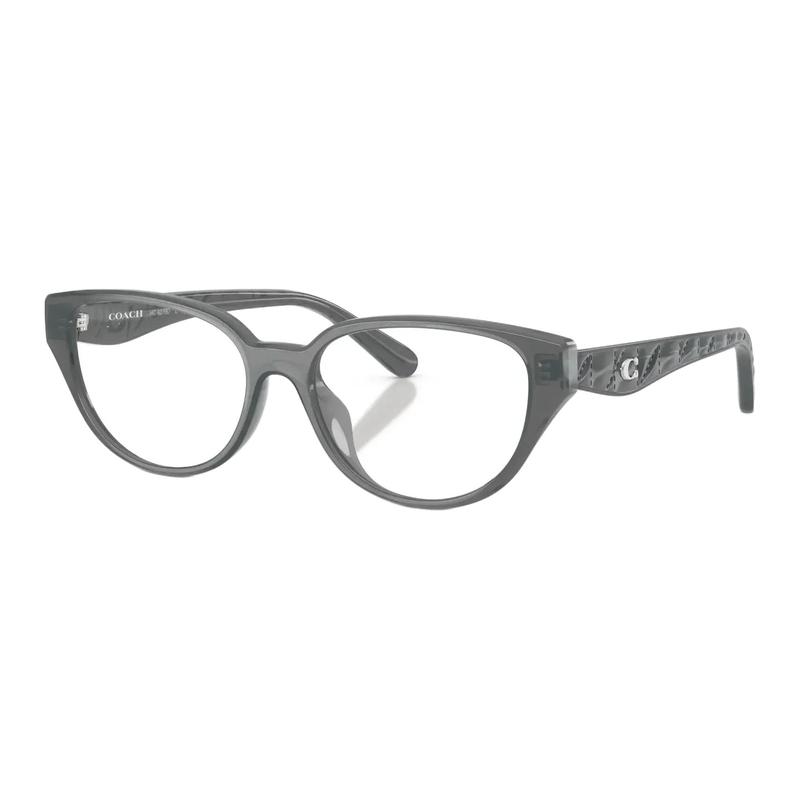 COACH [Available prescriptions] Brand logo, plate, cat eye, optical glasses, same style for men and women, couple style, gray серый