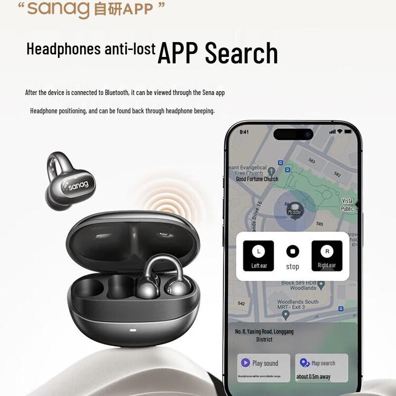 SANAG S8S Open-Ear Clip Wireless Sport Earbuds