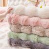 Verdickter Kaninchen-Plüsch-Sofabezug, universell, rutschfest, für den Winter, warm, für Sofa, Handtuch, Couch, Kissen, Schonbezüge für Wohnzimmermöbel