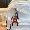 Drone Style Keychain Pendant Cartoon Design Mini Versatile Hanger Backpack Keychain Kids Schoolbag Accessories