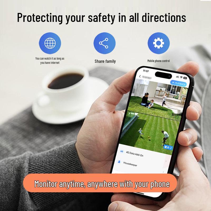 Wireless Outdoor WiFi Camera with Mobile Humanoid Tracking & HD Dual-Picture Mode