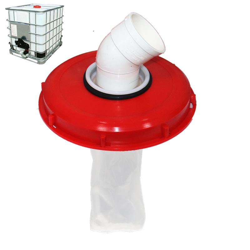 IBC Ton Barrel Plastic Lid with Filter Screen, 163mm/245mm, DN150