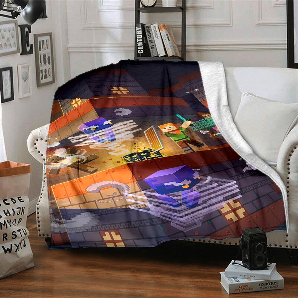 Minecraft Blanket Comfortable Perfect for Seaside Sofa Couch All-Season Use Modern Best Holiday Gift for Friends Family