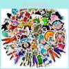 Anime Dragon Ball Stickers With Vibrant Super Saiyan Goku Decals For Laptops**