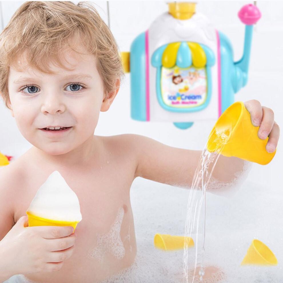 Bath Time Bubble Maker Ice Cream Toy For Kids Play Allowing To Enjoy