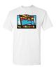 Retro Travel Tee T Shirt Vtg Art Souvenir Arizona State Flag Tourist Art