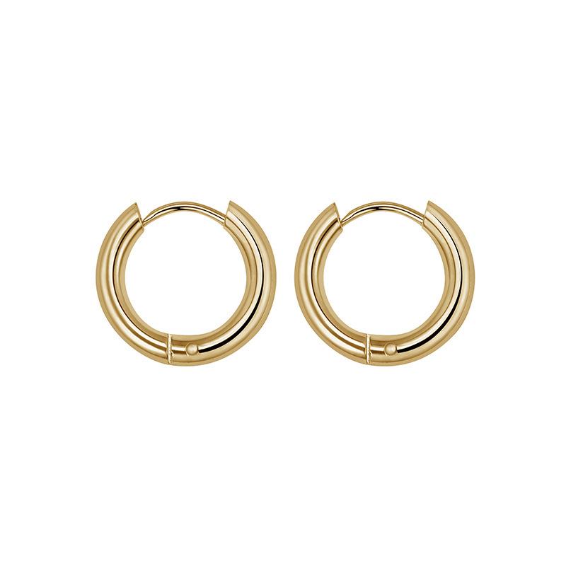 Boucles d'oreilles créoles colorées en acier titane pour hommes et femmes - Manchettes d'oreilles tendance été 2022