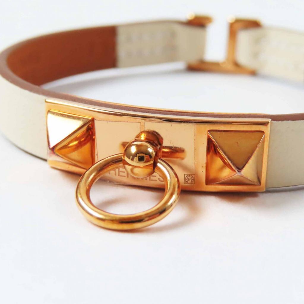 Pristine HERMES bracelet Rivalmini Bracelet Kle leather Women Used
