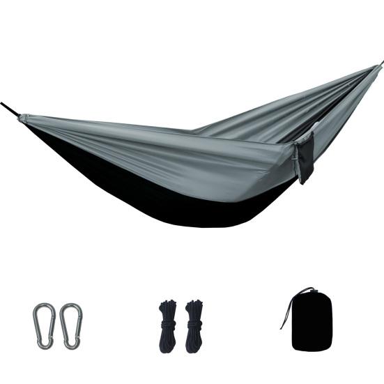 Outdoor Hammock Patchwork Color Anti-Rollover Wide Design Moisture-Proof Pad Outdoor Sleeping Hammock Color-Blocking Resting Equipment