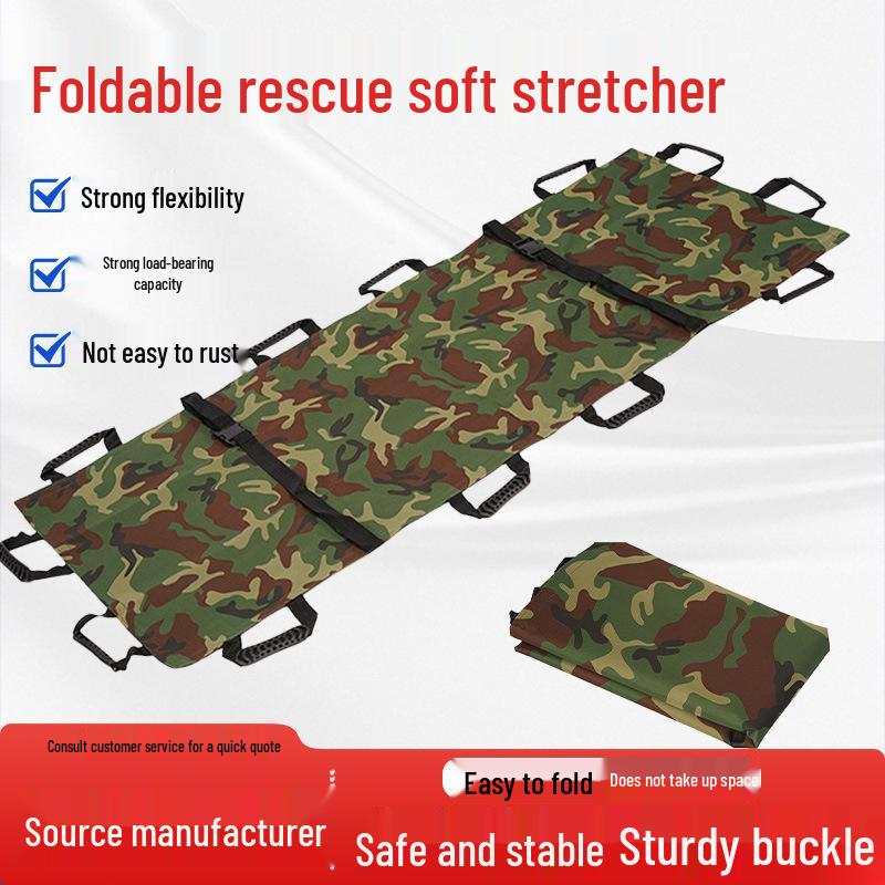 Multi-Style Sturdy Outdoor Rescue Soft Stretcher for Elderly with Buckle