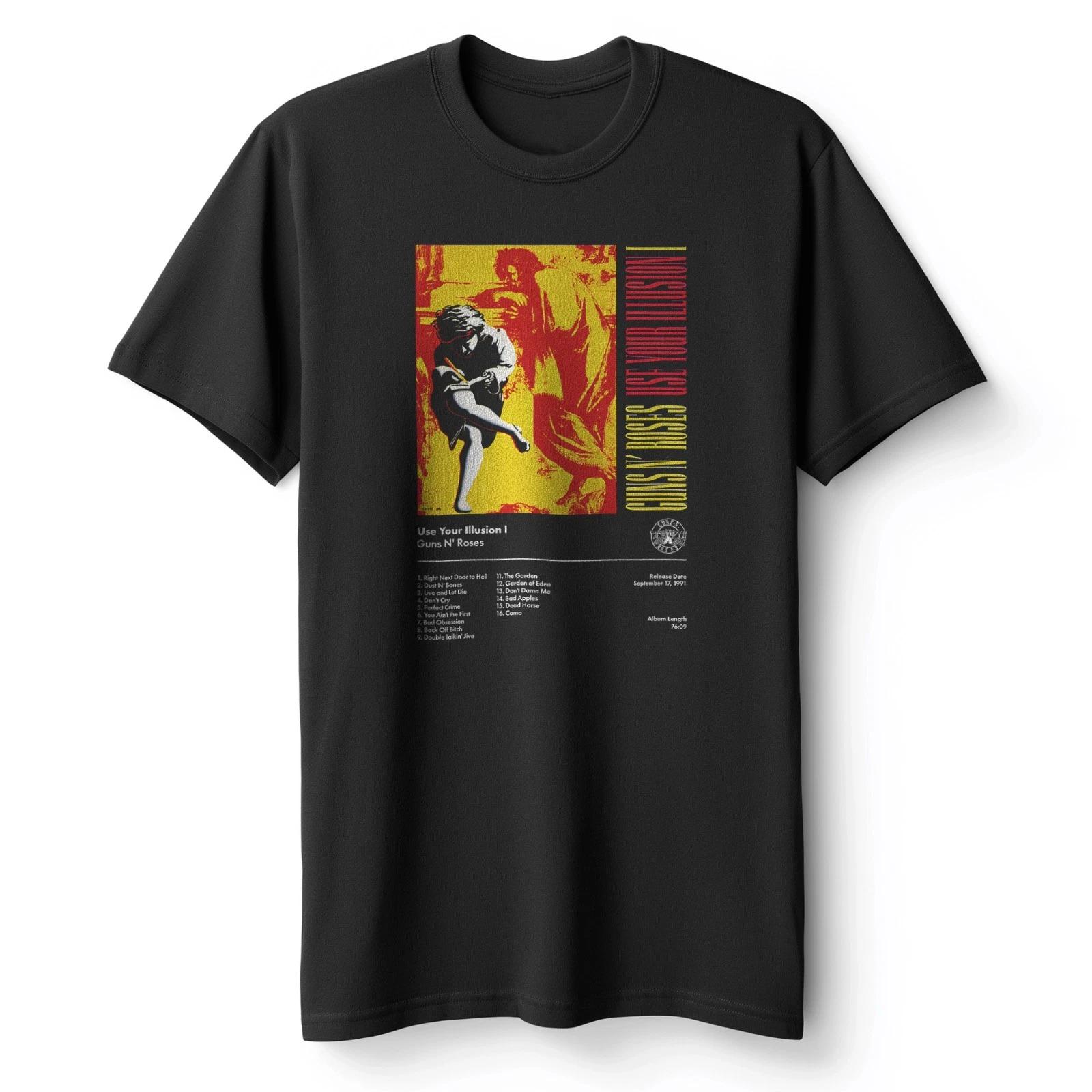 

Guns N Roses Use Your Illusion I Men s T-Shirt Music Playlist Cover Tee XL