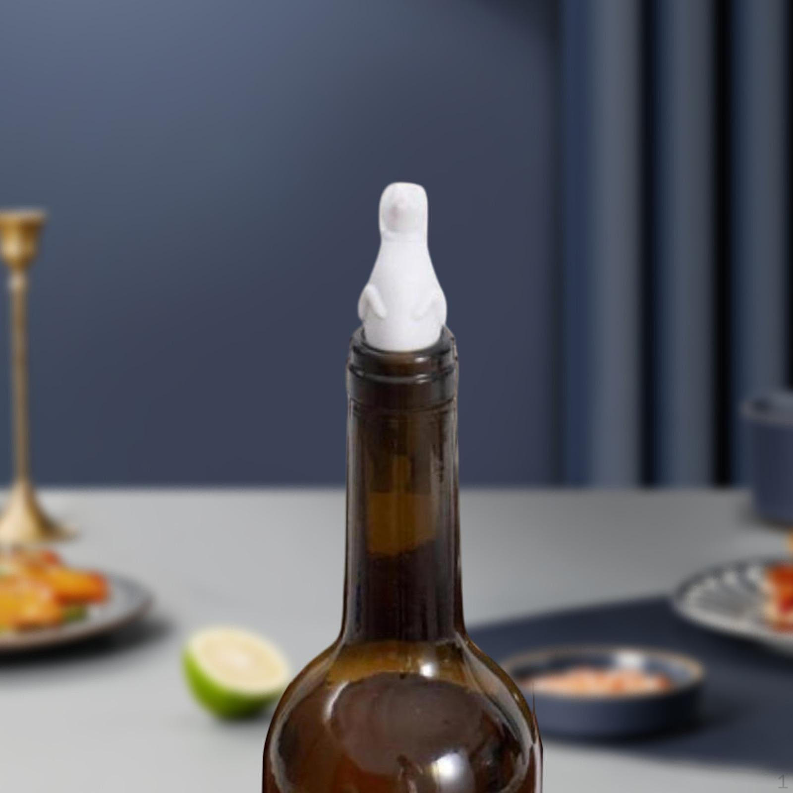 

Пробка для вина в форме таксы, силиконовая, подарок на вечеринку белый