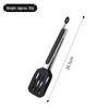 Silicone & Stainless Steel Heat-Resistant Food Tongs with Stand, 9" & 12" for BBQ, Steak, and Bread.