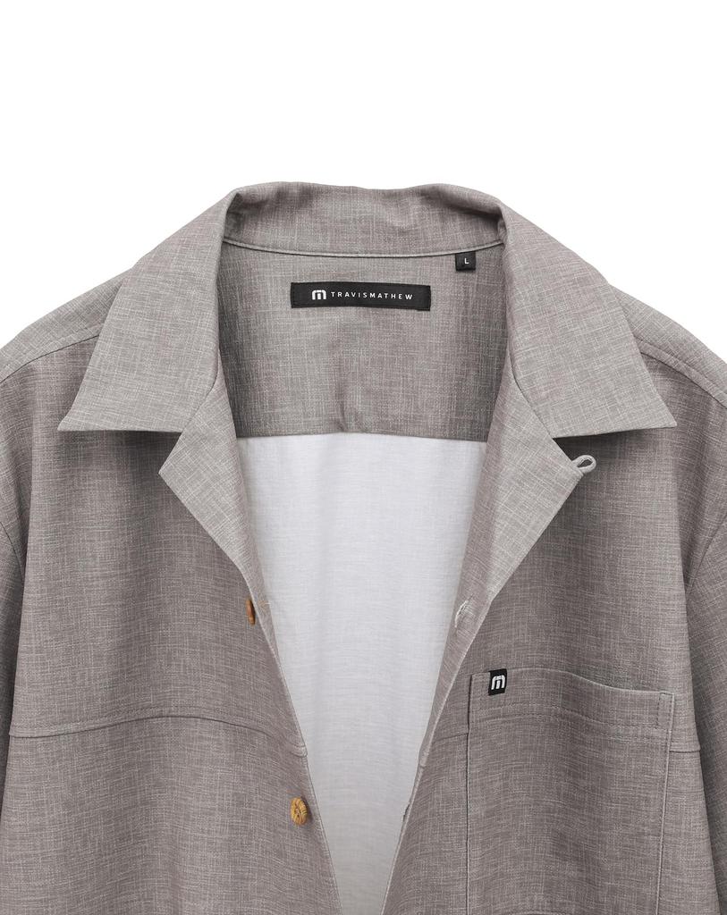 Short Sleeve Open Shirt Golf 7AL030 L [TravisMatthew] Men's (Moisture Wicking/Quick Drying) / / 2PRT_Portabella