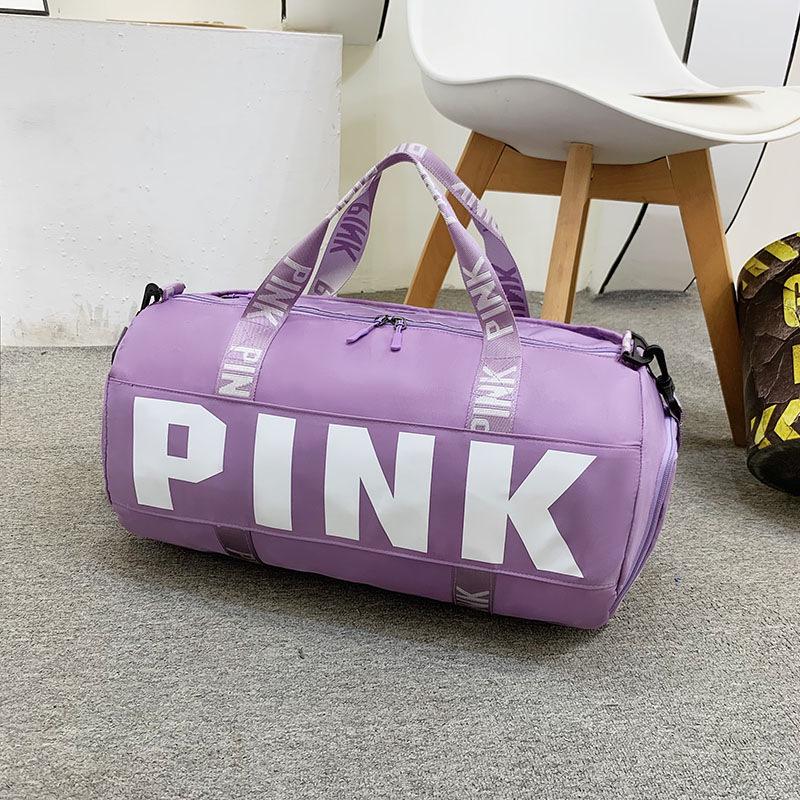 Pink Sports Bag: Wet/Dry Separation, Handheld/Crossbody, Large Capacity Travel Storage, Fitness Luggage