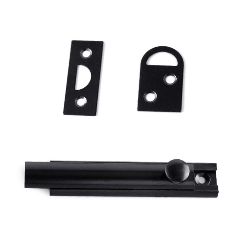 Spring Assisted Sliding Latches Lock Strong Metal Hardware Package with Installation Screws for Interior Exterior Doors