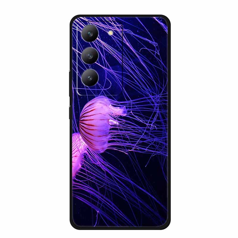 For Redmi 15 Phone Case Fashion Pictures Black Silicone TPU Soft Back Cover Case For Xiaomi Redmi 15 4G 5G Case Redmi15 Bag 6.9"