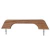 Teak Handrail 12 Inch Single Loop Handle Ergonomic Weather Resistant Wood Marine RV Boating Armrest Accessories