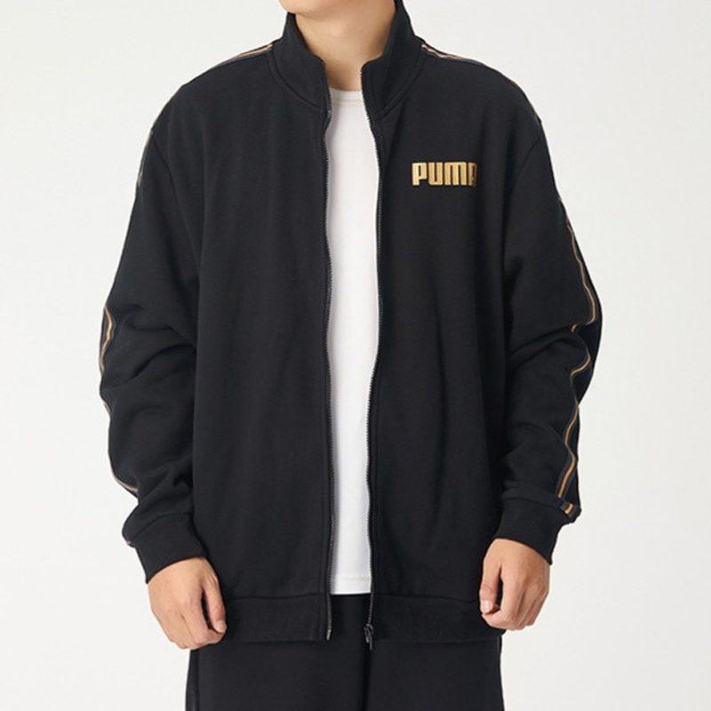 PUMA Jackets Men's Black Stand Collar Thickened Other 587138-01