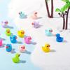 Resin Mini Ducklings 10/50 Pcs Pack, Flower Pot/Miniature Garden Decoration, Cake Decoration, Handicraft Materials