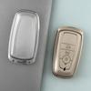 34-Key Ford Mondeo Aluminum Alloy Car Key Cover with Buckle Edge - Compatible with Taurus & Mustang Metal Style.