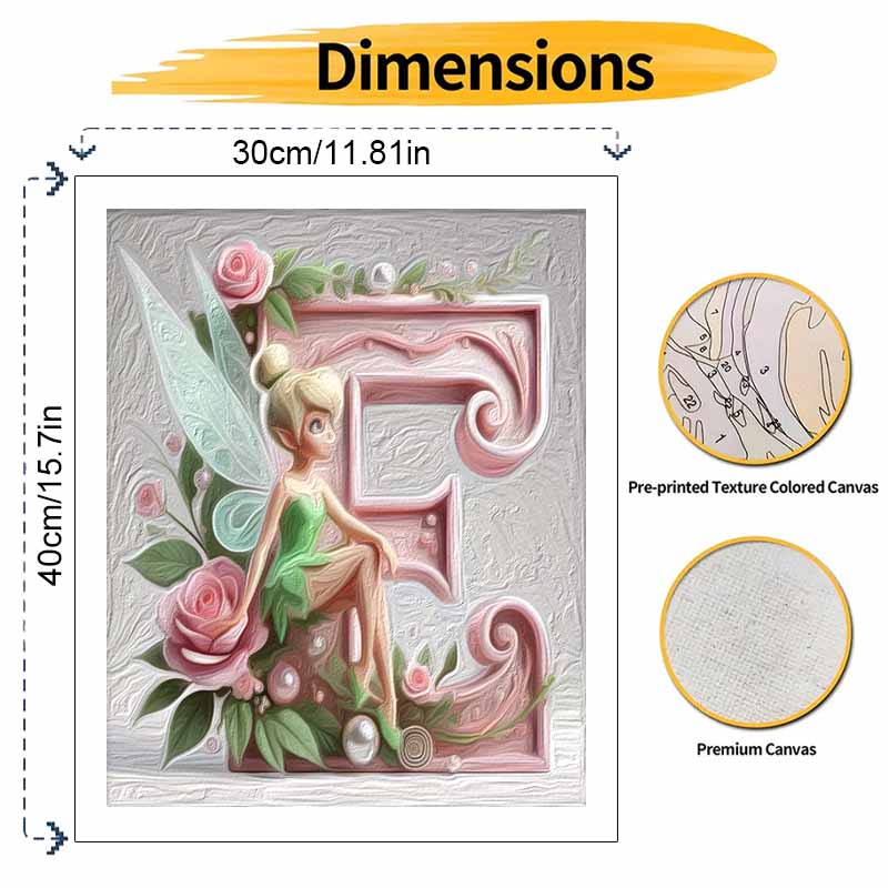 Disney Oil Painting Art Tinkerbell Hobby Gifts Home Decoration for Lovers Friends Children