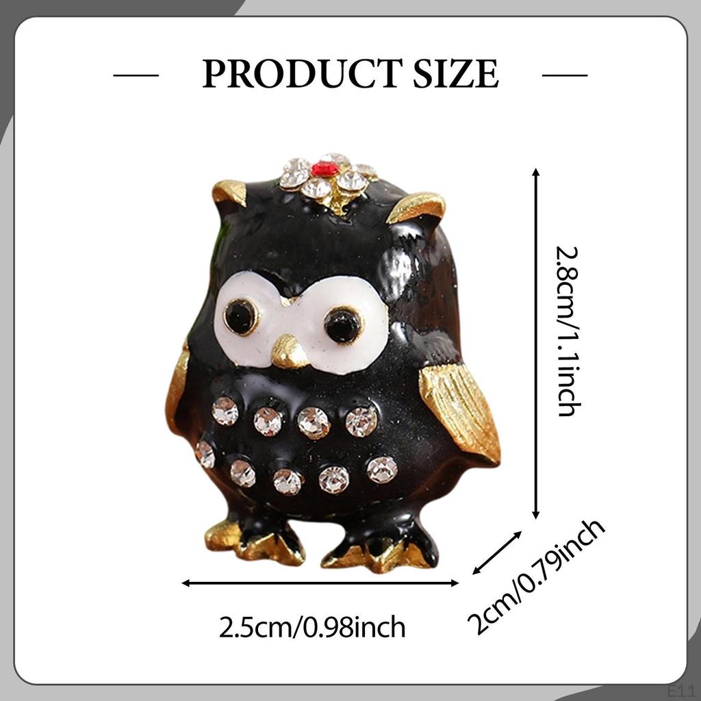 Jewelry Box Owl Trinket Collectible Desktop for Women Organizer Figurine Charms