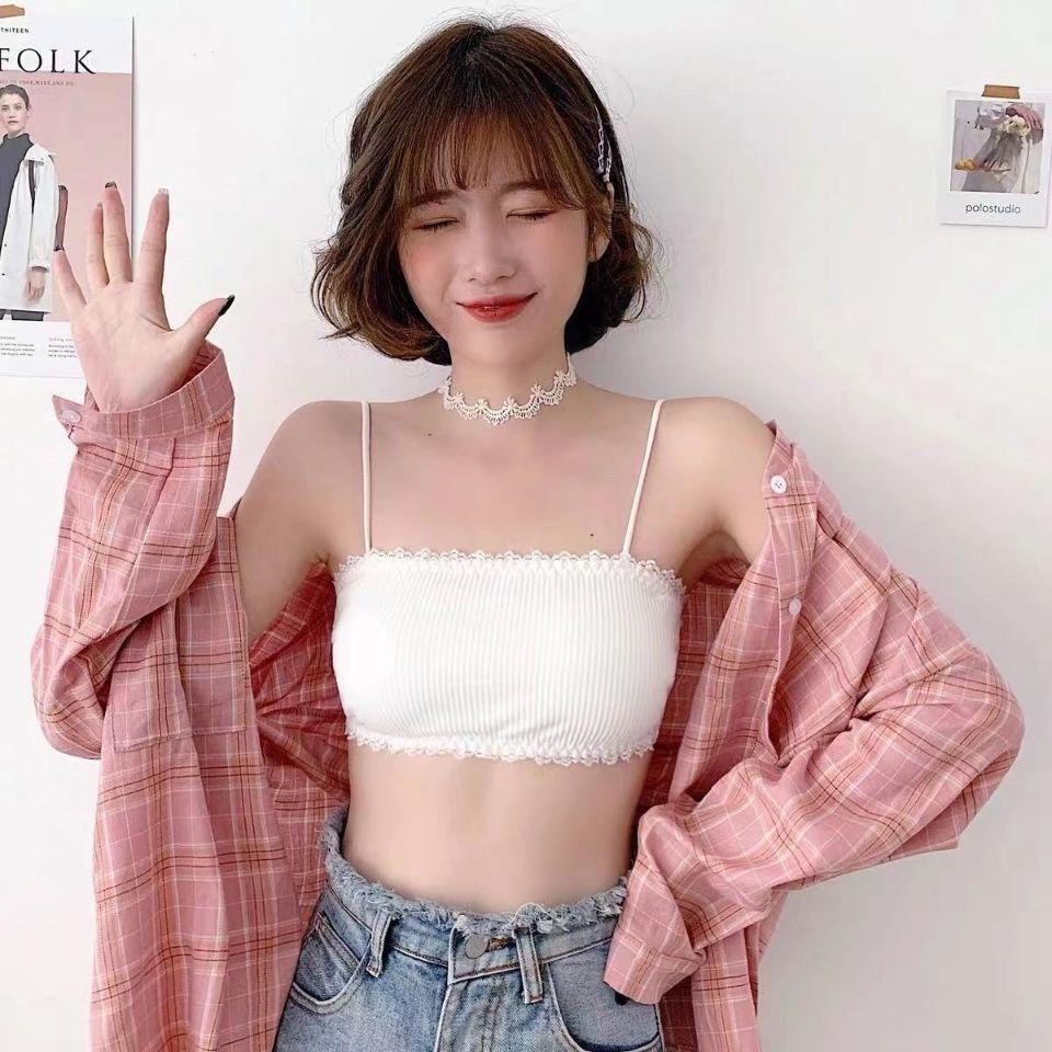 Girls Backless Bras Solid Bandeau Underwear For Women Lace Bras Backl Buckle Lingerie