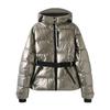 Women's Warm Ski Suit Jacket with Belt, Long Sleeve
