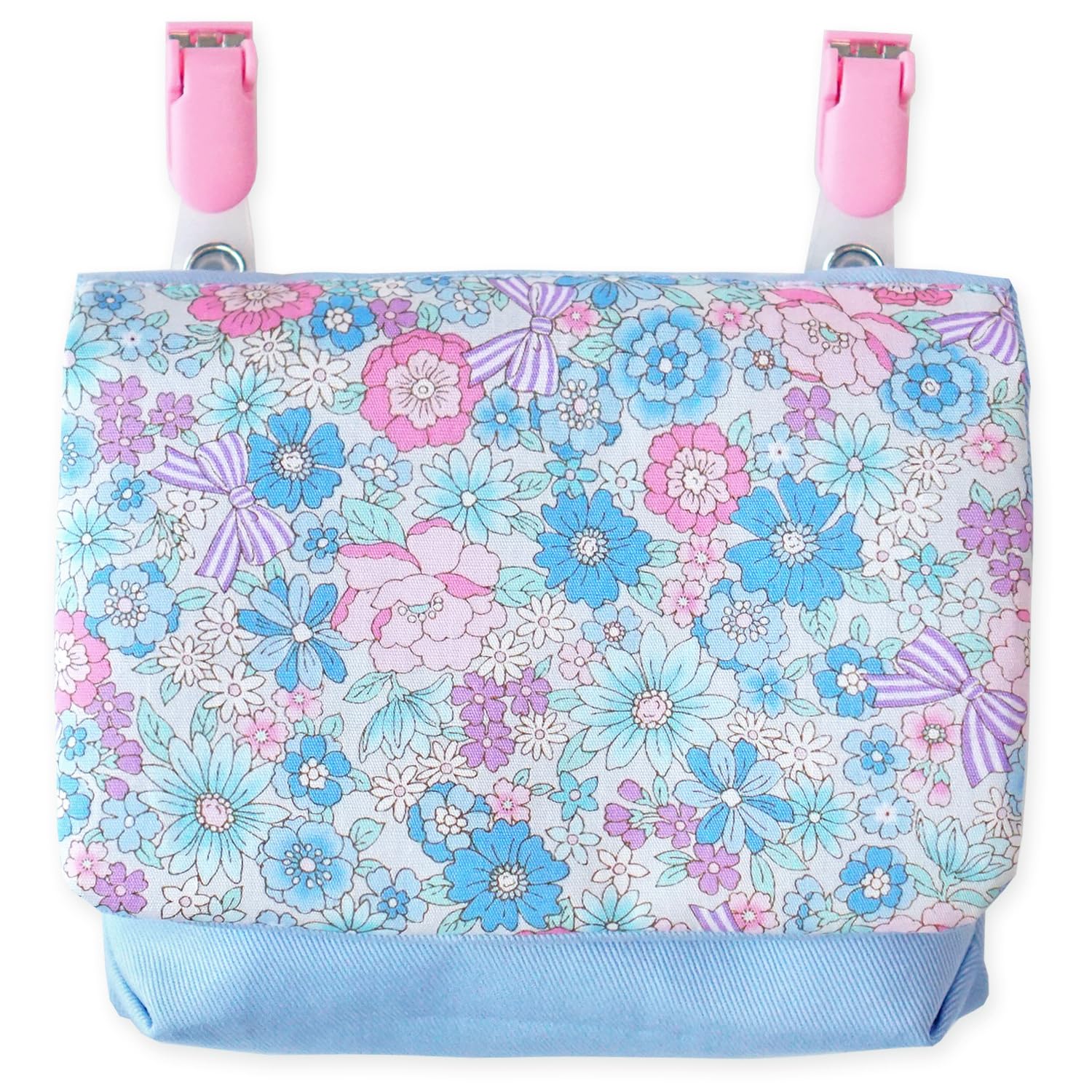 

marronier Mobile Pocket Cute Elementary School Girls Pochette Pocket Pouch Handkerchief Pouch Mobile Pochette Blue Children s (Ribbon)