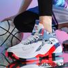 New Summer Microfiber Leather Sneakers Men's Shoes Primary and Secondary School Students Breathable Casual Non-slip Rubber Sole Basketball Shoes