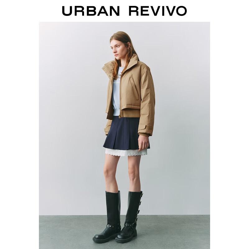 UR Women's Faux Two-Piece Stand Collar Down Jacket