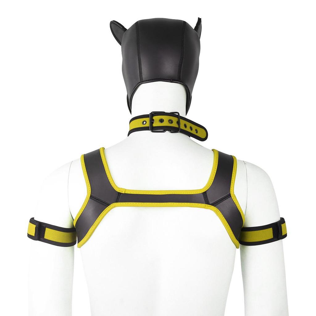 Erotic Adult Toys Set: Dog Headgear, Armband, Chest Strap, Neck Collar, Costume Props
