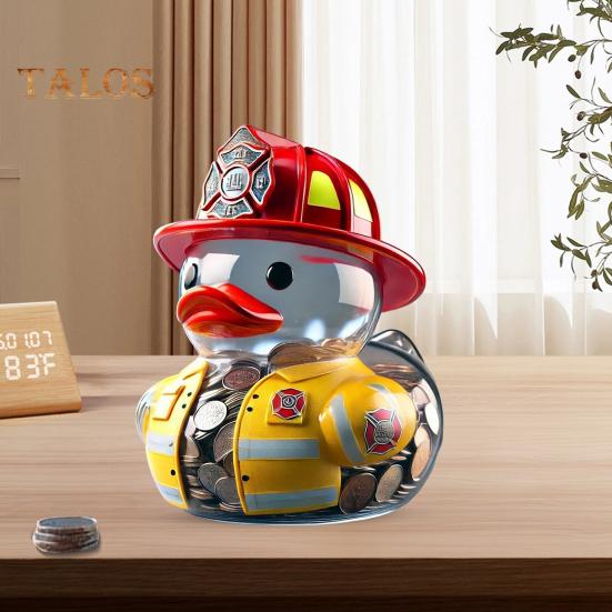 

Копилка-утка для детей, прозрачная копилка для монет, ежедневный герой, банка для монет, подарок для мальчиков и девочек на день рождения, детский душ A