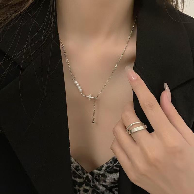 Double-layer Butterfly Necklace Women's Light Luxury Collarbone Chain Niche Design Neck Chain New Trendy Pendant Jewelry
