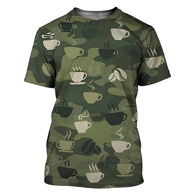 

Классическая камуфляжная спортивная футболка, мужская одежда, повседневный уличный свитер, топ с 3D-принтом, узор мяча, футболки для активного отдыха 2025 года 6XL