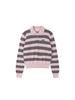 KIRSH Striped Collared Knit Top [Pink]