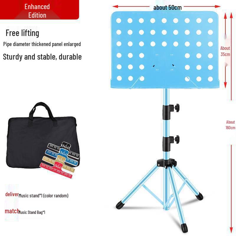 Portable Outdoor Guzheng & Instrument Music Stand - Adjustable for Guitar, Flute, Xiao, Violin Sheet Music