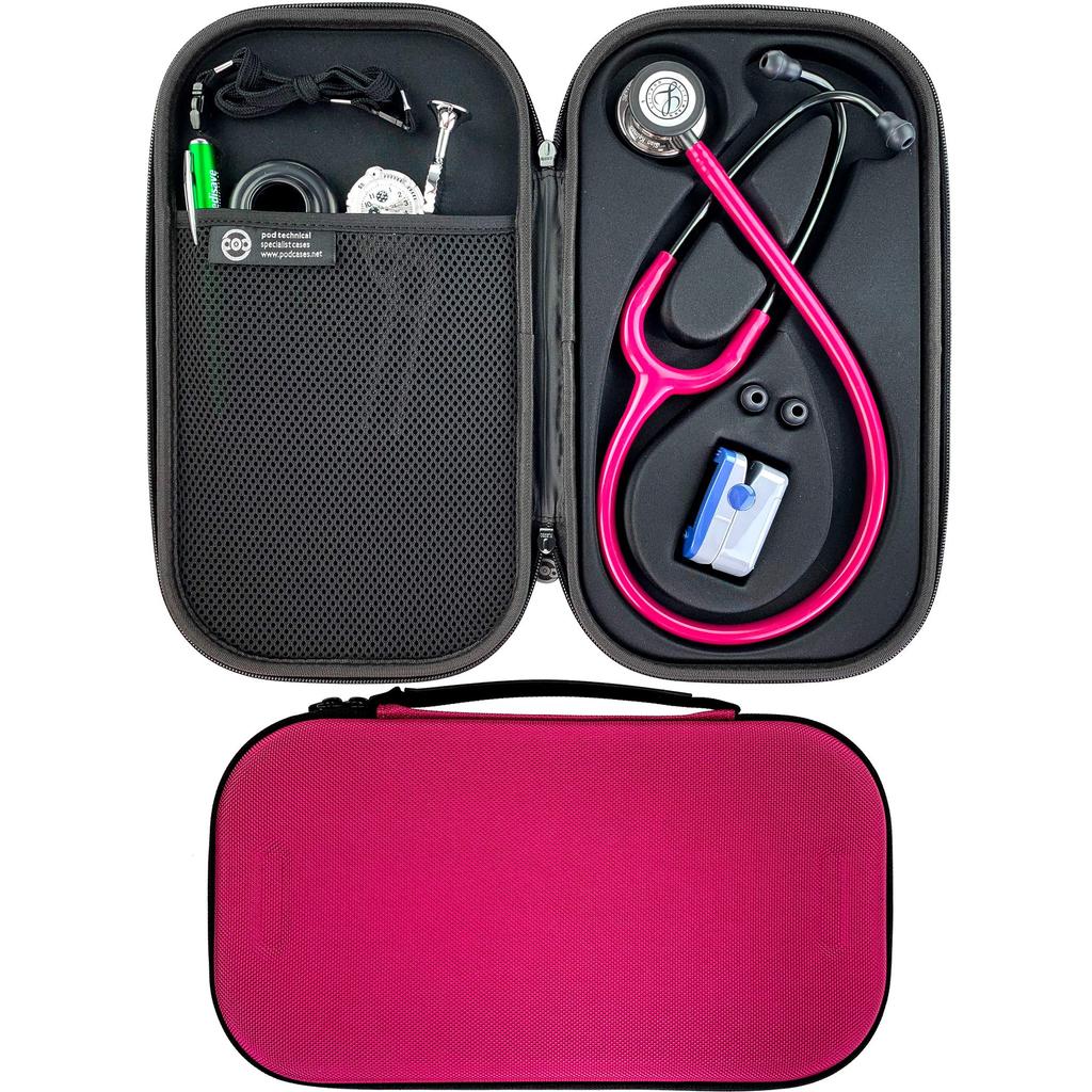 Littmann Case Stethoscope Case Semi-Hard [Raspberry Color]