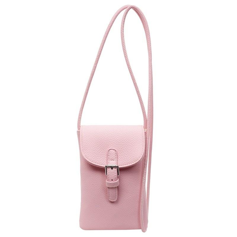 Women Pu Mini Crossbody Bag Phone Purse With Lock Clasp For Casual Use Outings