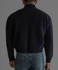Baulopeulodeogteu Heavy Cotton Crop Knit Zip-Up [Navy]