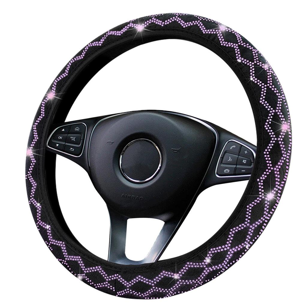 Yianyal Rhinestone Steering Wheel Cover | Car Steering Wheel Cover with Bling Crystal Rhinestones,