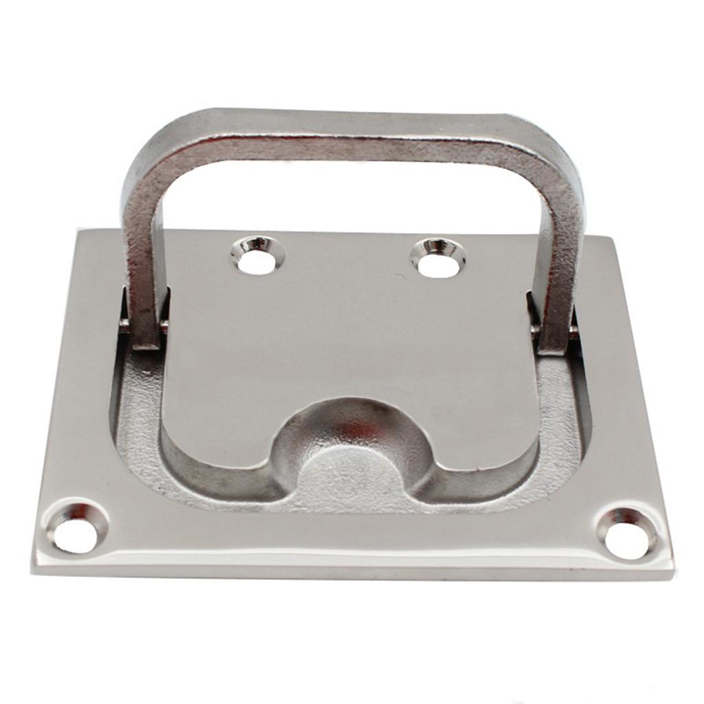 Square Flush Pull Ring Handles Recessed Boat for Hatch for Latch Cabinet Flush Mount Lifting Hidden Recessed Furniture H