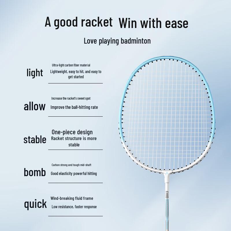 Peak Durable Badminton Racket Set