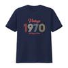 Vintage 1970 1974 Original Part T Shirt Retro Style 50th Birthday For Unisex Vintage Graphic Top For Everyday Wear