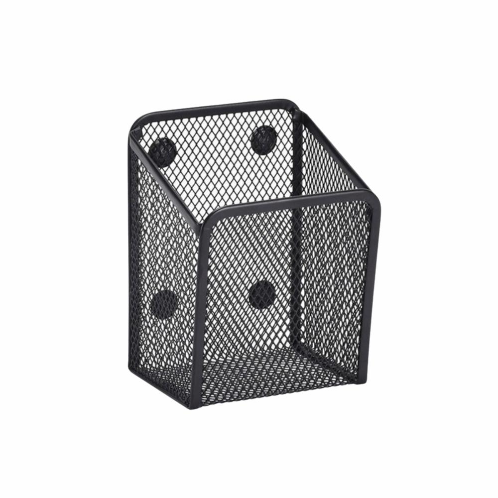 

Strong Magnets Magnetic Storage Box Mesh Metal Storage Box Portable Magnetic Pencil Holder Home Style 1 Black