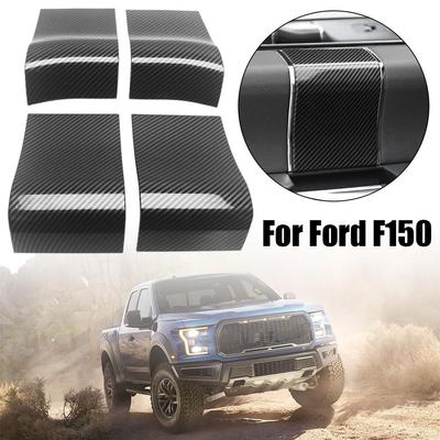 Car Door Handles Decorative Stickers For 2015-2020 F150 Carbon Fiber Indoor Door Handle Panel Decoration Automotive Pa Z9q5