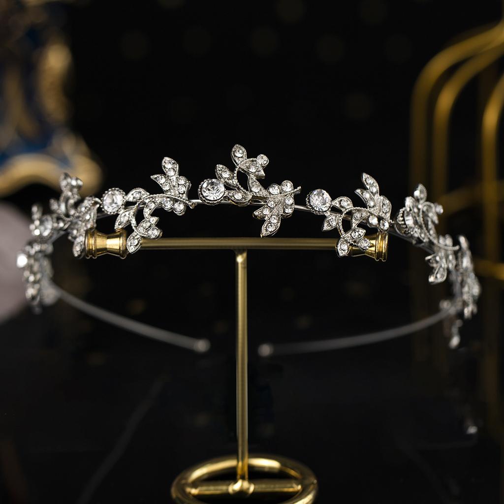 Simple Crystal Women's Hair Bands Fashion Alloy Mori Princess Headband Headdress Party Holiday Jewelry Hair Accessories Tiara