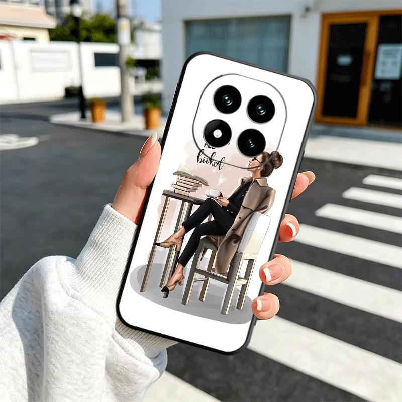 

Girl Boss Lady Pink Soft Phone Case for Xiaomi Redmi Note 12 13 14 15 Pro Plus 11 12S 11S 11T 10 4G Black Cover Back Shell Redmi Note 14 Pro 4G
